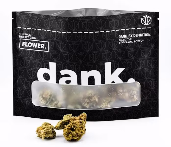 Dank - Peaches & Cream Strain (Sungrown) - 28g Flower