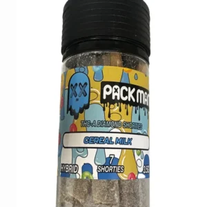 Cereal Milk Pack Man THCA Dimond Shorties Pre-Rolls 7ct 3.5G