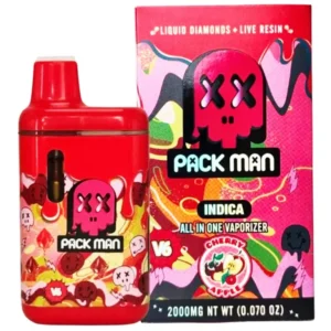 Cherry Apple Pack Man V6 Liquid Diamonds Live Resin Vaporizer 2 G
